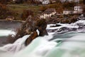 long exposure image of Rhine falls, Schaffhausen, Switzerland Royalty Free Stock Photo