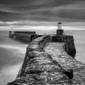 Pittenweem harbour lighthouse Scotland Royalty Free Stock Photo