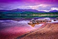 Long exposure landscape taken of Loch Morlich, Aviemore