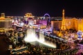 Las Vegas Strip at night Royalty Free Stock Photo