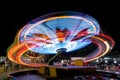 Long exposure light at fun park