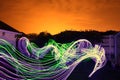 Long Exposure Light Trails Royalty Free Stock Photo