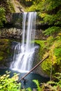 Long exposure of lower south falls in silver falls state park Royalty Free Stock Photo