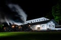 Long Exposure Night View of Antique Shay Steam Locomotives - Cass Railroad - West Virginia