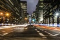 Long exposure of Park Avenue in Manhattan, NYC