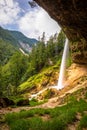 Long exposure of the Pericnik slap or Pericnik Fall, Triglav National Park, Slovenia.