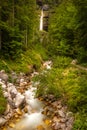 Long exposure of the Pericnik slap or Pericnik Fall, Triglav National Park, Slovenia.