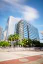 Long exposure photo Truist Bank Tower Brickell Miami 8th Street