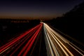 Cork Ireland Long Exposure photography motorway highway scene night trails Royalty Free Stock Photo