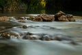 Long exposure photography in a small waterfall