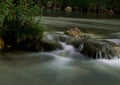 Long exposure photography in a small waterfall