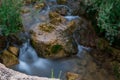 Long exposure photography in a small waterfall