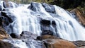 Long exposure photography of a waterfall in Deniyaya Royalty Free Stock Photo