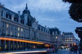 Long exposure Place de la Republique Rennes France at night