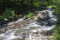 Long exposure river flow Royalty Free Stock Photo