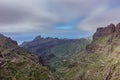 Iconic curved mountain road in Teno mountains Royalty Free Stock Photo