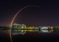 Rocket launch at Cape Canaveral seen from Eastern Florida state college