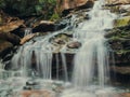 Long exposure of a rocky waterfall in Dolly Sods, West Virginia Royalty Free Stock Photo