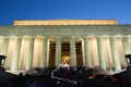 Lincoln Memorial Night Light Painting Royalty Free Stock Photo