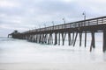 Long Exposure of Scripps Pier Royalty Free Stock Photo