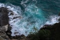 Long exposure sea coast side Royalty Free Stock Photo