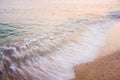 Long Exposure Of Sea Ocean Water Beach Royalty Free Stock Photo