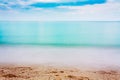 Long Exposure Of Sea Ocean Water Beach Royalty Free Stock Photo