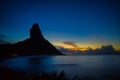 Long exposure from sea on a sunset, paradise