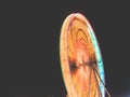 Long exposure shot of a Big Wheel on a fun fair at night Royalty Free Stock Photo