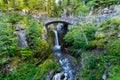 Long exposure shot of Christine Falls in Mount Rainier National Park Royalty Free Stock Photo