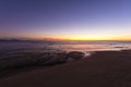 Long exposure shot of a coast in attica, Greece.