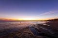 Long exposure shot of a coast in attica, Greece.