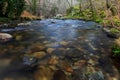 Long exposure shot of the Garganta Pedro Chate river in Spain