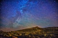 Long exposure shot at sunset in red rock canyon near las vegas Royalty Free Stock Photo