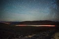 Long exposure shot at sunset in red rock canyon near las vegas Royalty Free Stock Photo