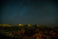 Long exposure shot at sunset in red rock canyon near las vegas Royalty Free Stock Photo