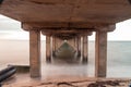 Long exposure shot under Dromana Pier, Australia