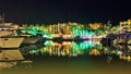 Marina at Cabo San Lucas Mexico Night Royalty Free Stock Photo