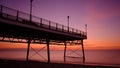 Long exposure of a summer sunrise. Royalty Free Stock Photo