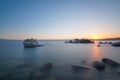 Bonsai Rock Sunset long exposure from Nevada Royalty Free Stock Photo