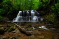 Long Exposure of Upper Falls of Left Fork Holly River - Cascade Waterfall - Holly River State Park - West Virginia Royalty Free Stock Photo