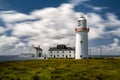 Long exposure view of the Loop Head Lighthouse in County Clare in western Ireland