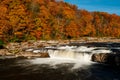 Ohiopyle Falls - Long Exposure Waterfall - Pennsylvania Royalty Free Stock Photo