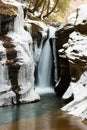 Robinson Falls - Long Exposure of Corkscrew Waterfall - Winter Scenery - Ohio