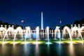 Long Exposure of the Washington Monument Through the World War T Royalty Free Stock Photo