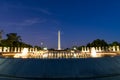 Long Exposure of the Washington Monument Through the World War T Royalty Free Stock Photo