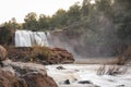 long exposure waterfall india. nature landscape background Royalty Free Stock Photo