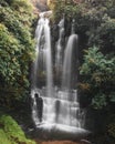 Long exposure of a waterfall landscapes of New Zealand Royalty Free Stock Photo