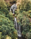 Long exposure of a waterfall landscapes of New Zealand Royalty Free Stock Photo