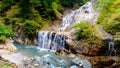Long exposure waterfall scene